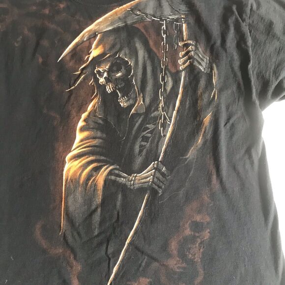 Vintage 90'S Y2K RARE Skeletor T-shirt Fruit Loom HD MENS 2XL Grim Reaper Skull - Picture 2 of 7